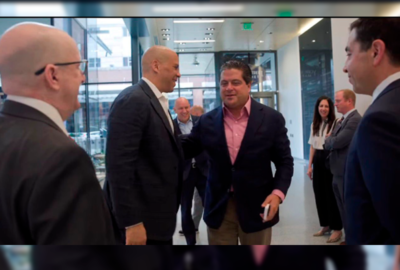 El Senador Cory Booker visitó el Jack & Sheryl Morris Cancer Center , el único hospital oncológico independiente del estado de NJ.